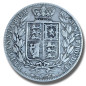 1882 United Kingdom Victoria Young Head Half Crown Silver Coin